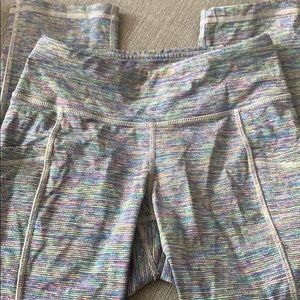 Lucy Size XS Crop Pocket Multicolor Leggings